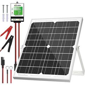 Solar PanelKit 20W 12V,SolarBattery TrickleCharger Maintainer+Upgrade Controller